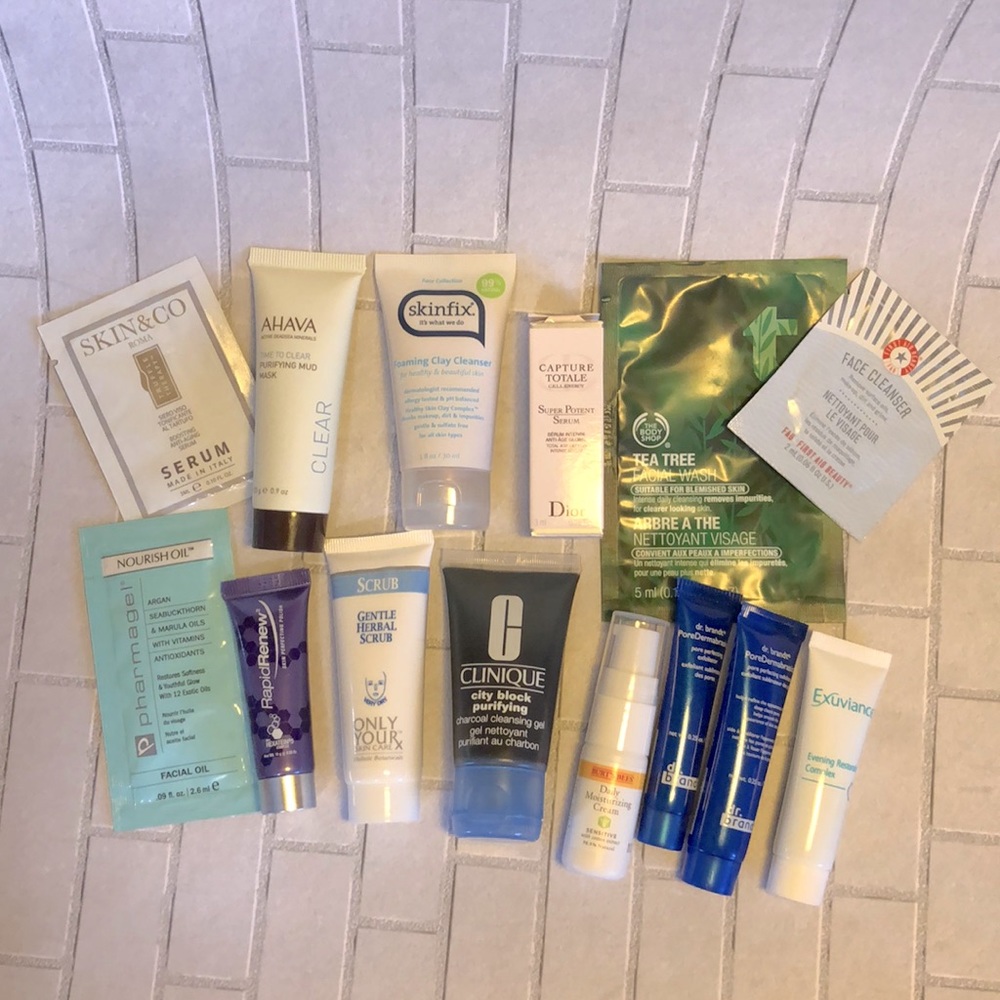 Bundle of travel size skincare Dr.Brandt,clinique